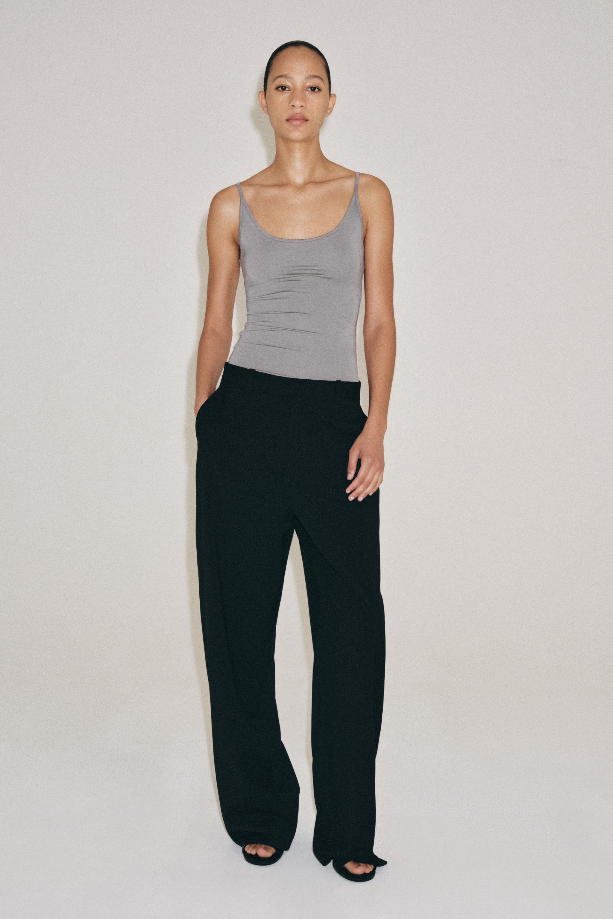 ZW COLLECTION 100% WOOL WIDE-LEG PANTS